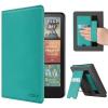 CoBak Case with Stand for Kindle Paperwhite 12th Gen 2024 Released (7") & Kindle Colorsoft Signature Edition - Durable PU Leather Cover with Auto Sleep Wake, Card Slot, Hand Strap Feature, Jade view 1