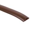 uxcell D30 6.6ft Floor Cord Cover, PVC Cord Cover Floor, Wire Cover for Extension Cords, Protect Wires & Prevent Cable Trips, Hole Width: 0.39", Coffee view 1