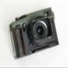 Handmade Wood Hand Grip Holder Handle for Fu ji Film X-PRO3 Xpro3 Camera Baseplate (Ebony(Black Alloy Base)) view 2