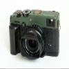 Handmade Wood Hand Grip Holder Handle for Fu ji Film X-PRO3 Xpro3 Camera Baseplate (Ebony(Black Alloy Base)) view 3
