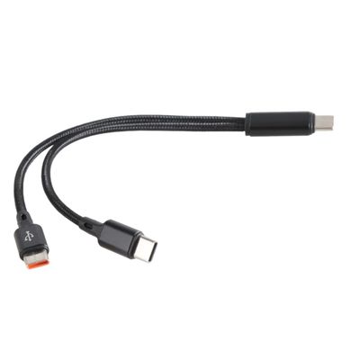 YUGSHNKFC Type C to Type C Male to 2 Male Splitter Cable Connectors and Charging Two Type C Devices at Once