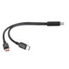 YUGSHNKFC Type C to Type C Male to 2 Male Splitter Cable Connectors and Charging Two Type C Devices at Once view 1