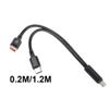 YUGSHNKFC Type C to Type C Male to 2 Male Splitter Cable Connectors and Charging Two Type C Devices at Once view 2