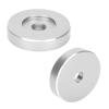 45 RPM Record Turntable Adapter Aluminum Black Clamp for Large Hole Records (Silver) view 2