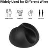 Premium Real Cord Holder Cable Clips - 8PCS Black Cable Cord Organizer, Adhesive Charger Wire Cord Clips, Wire Cable Holder Compatible with Nightstand, Office, Desk or Mouse Cord view 3