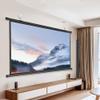 MUGVFVCSQ Portable HD Projector Screen 30in 40in 50in 60in 72in Manual Pull Down Home Theater Movie Screen Hanging Projection Screen for Camping Office(16:9,30inch) view 1