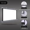 MUGVFVCSQ Portable HD Projector Screen 30in 40in 50in 60in 72in Manual Pull Down Home Theater Movie Screen Hanging Projection Screen for Camping Office(16:9,30inch) view 3