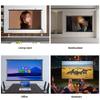 MUGVFVCSQ Portable HD Projector Screen 30in 40in 50in 60in 72in Manual Pull Down Home Theater Movie Screen Hanging Projection Screen for Camping Office(16:9,30inch) view 4