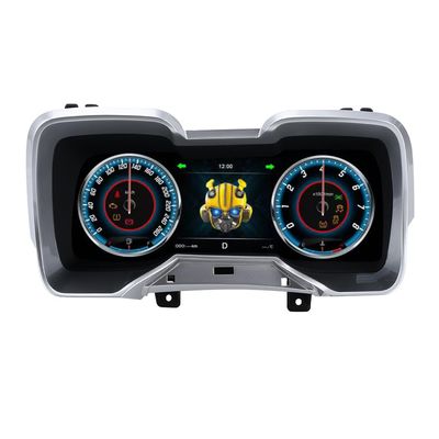 SNATEEN 12.3 inch for Chevrolet Camaro ss 2010-2015 Car LCD Guage Digital Cluster Virtual Cockpit Dash LCD Screen Liquid Crystal Speedometer (Black)