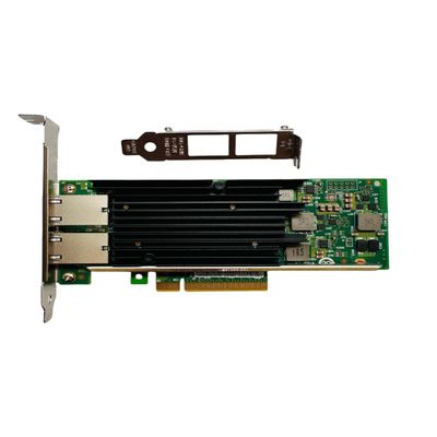 10Gb Network Card X540-T2, 2 Port RJ45,PCIe2,0 X8 10Gb/1Gb Ethernet Adapter with Intel X540 Chipset, Low Profile & Full Height