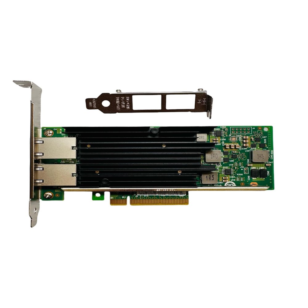 10Gb Network Card X540-T2, 2 Port RJ45,PCIe2,0 X8 10Gb/1Gb Ethernet Adapter with Intel X540 Chipset, Low Profile & Full Height