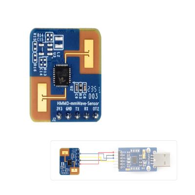Human Micro-Motion Detection mmWave Sensor Compatible with Raspberry Pi/Pi Pico/Jetson Nano/ESP32, 24GHz mmWave Radar, Based On S3KM1110, Adopt Frequency Modulated Continuous Wave (FMCW) Technology