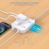 Extension Cord 15 Ft, HANYCONY 1080J Surge Protector Power Strip Long Cord with 8 AC Outlets and 4 USB Ports (2 USB-C), Wall Mount, Desk Charging Station for Home Office College Dorm Room Essentials view 3