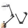 530mm Camera Mount Adjustable Arm, Adjustable Friction Articulated Arm Double Sections Extension Metal Arm Stand with 1/4inch Thread for LED Light Microphone Phone view 4