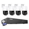 ANNKE 3K PT PoE Security Camera System with PT Auto-Tracking, 340Pan 110Tilt, 4pcs Surveillance Camras Wired Outdoor, Color Night Vision, 2-Way Audio, Smart AI Detection, 8CH H.265+ NVR with 2TB HDD view 1