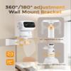 Adjustable Bracket Mount Compatible with Eufy Security Indoor Cam S350 Camera, 360 Degree Adjustable Camera Corner Bracket Mount for Eufy S350 Indoor Cam view 3