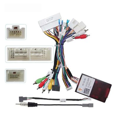 16pin Car Radio Stereo GPS NAVI Power Harness Cable Wire for Hyundai Elantra Tucson Sonata 9 2018+ KIA KX5 KX7 Sportage with Can Bus Decoder Support OEM CAM USB