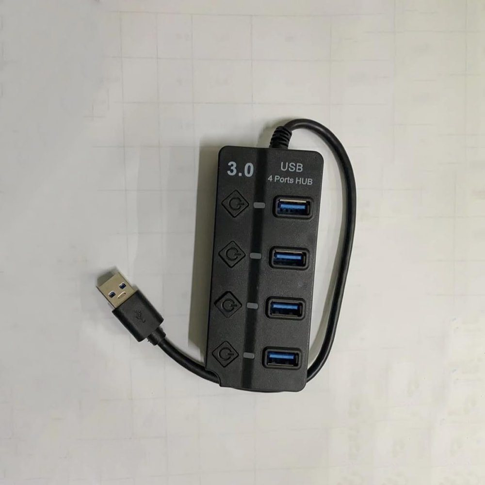 CAXUSD USB Splitter Port USB Hub Computer Expansion Slim Design Overcurrent Protection