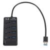 CAXUSD USB Splitter Port USB Hub Computer Expansion Slim Design Overcurrent Protection view 3