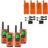 Retevis RT22 Rechargeable Walkie Talkies(4 Pack), Bundle with RT45P Waterproof Walkie Talkies(4 Pack), NOAA, USB Charging, License Free Radios Walkie Talkie for Road Trip Camping view 1