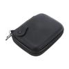 Yardenfun Eva Hard Drive Storage Bag Hook Shockproof Electronics Organizer for Power Bank Earphones USB Cables Zippered Pouch Black view 1