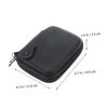 Yardenfun Eva Hard Drive Storage Bag Hook Shockproof Electronics Organizer for Power Bank Earphones USB Cables Zippered Pouch Black view 3