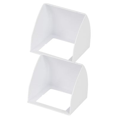KONTONTY 2pcs Doorbell Rain Cover Abs Material Easy Install Door Bell Protectors for Outdoor