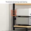 FXNFXLA Home Stereo Component Cabinet Media Stand, AV Media Stand, Media Storage Cabinet, Audio-Video Rack Stand, Speaker Stands for Living, Gaming view 3