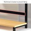 FXNFXLA Home Stereo Component Cabinet Media Stand, AV Media Stand, Media Storage Cabinet, Audio-Video Rack Stand, Speaker Stands for Living, Gaming view 4