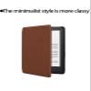 Case for All-New Kindle Paperwhite/Kindle Colorsoft 7 Inch 2024,WUNIAK Design for Kindle Paperwhite 12 Generation,Hard PC and Premium PU Lightweight Slim,Brown view 4