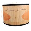 STOBOK Bamboo Lamp Shade Boho Style Printed Drum Lampshade for Ceiling Pendant and Hanging Lights Unique Decorative Cover for Home Bedroom and Living Room Decor view 2