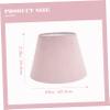 TOYANDONA Elegant Simple Cloth Lampshade White Lining Multi-functional Table Lamp Cover Velvet Design Blush for Home Decor view 2