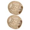 TOYANDONA 2pcs Bamboo Lampshade Boho Home Decor Hanging Lamp for Living Room Dining Room Hotel view 1