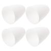 TOYANDONA 4pcs White Plastic Ceiling Lamp Cover Flat Head Shape Wall Light Shade for Home Decor Easy to Install Protects Ceiling Fixtures and Lamps view 1
