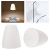 TOYANDONA 4pcs White Plastic Ceiling Lamp Cover Flat Head Shape Wall Light Shade for Home Decor Easy to Install Protects Ceiling Fixtures and Lamps view 2