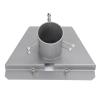 Satellite Dish Pipe Adapter, Heavy Duty Stainless Steel Satellite Antennae Pole Mount for Gen3 V3 Standard Dish, Roof Mount Plate with 360 Degree Rotation and 20 Tilt, 500lbs Load view 1