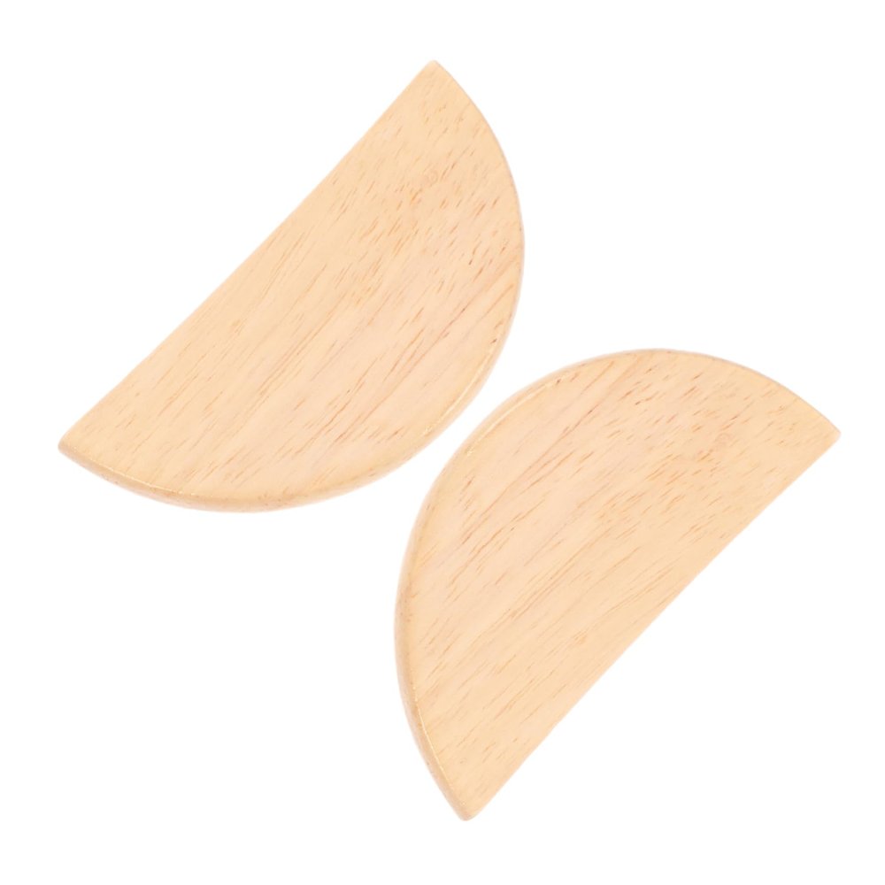 PLAFOPE 1pair Wooden Drawer Pull Handle Nordic Style Cabinet Hardware for Kitchen and Wardrobe Elegant Treasure Plate Design for Home Furniture Replacement