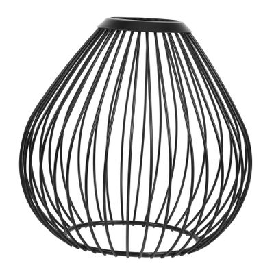 KICHOUSE Hollow Out Vintage Metal Lampshade Wire Mesh Pendant Light Cover for Restaurant Home Cafe and Office Elegant Drop Shape Design for Cozy Atmosphere