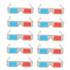 CIYODO 50pcs Glasses Anaglyph Glasses for Movies and Games Sufficient Quantity for Gifts view 1