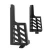 jojofuny 1pc Double Slot Wall Bracket for Tablet and Mobile Phone Space-Saving Hanging Storage Stand Black for Use view 1