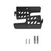 jojofuny 1pc Double Slot Wall Bracket for Tablet and Mobile Phone Space-Saving Hanging Storage Stand Black for Use view 3