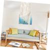 CIYODO Cotton Material Woven Lampshade Easy to Use Decorative Hanging Lamp for Bedroom view 4