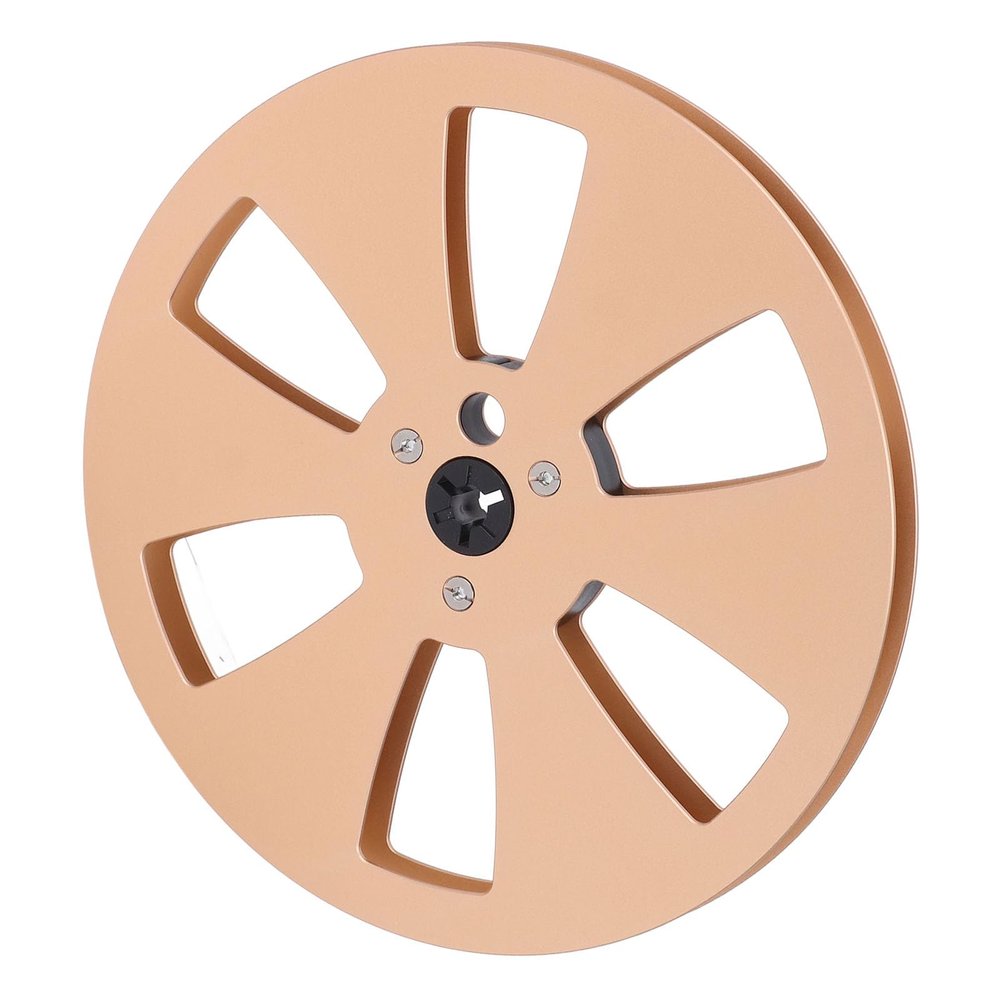 1/4 7 Inch Sound Tape Empty Reel for TEAC Tape Recorder Opening Machine Parts for Open Reel Sound Deck, Aluminum Metal Recording Takeup Reel Replacement (Round)
