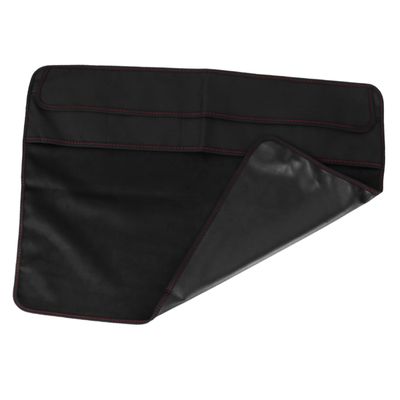 DirectNine Basics Monitor Cover Protector Black Polyester Lcd Screen Dust Cover with Pocket for Desktop Anti-static Durable Washable Full Protection for Travel and Storage