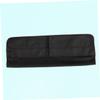 DirectNine Basics Monitor Cover Protector Black Polyester Lcd Screen Dust Cover with Pocket for Desktop Anti-static Durable Washable Full Protection for Travel and Storage view 2