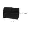 DirectNine Basics Monitor Cover Protector Black Polyester Lcd Screen Dust Cover with Pocket for Desktop Anti-static Durable Washable Full Protection for Travel and Storage view 3