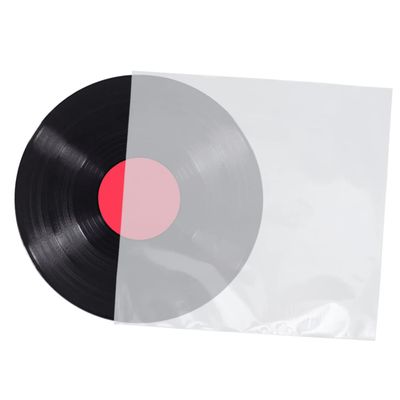 jojofuny Thickened Widened 8.8cm Flat Bags Vinyl Record Inner Sleeves Cd Storage Sleeves Record Plastic Bags Protect from Scratches
