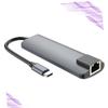 jojofuny Type- Pd Charging and Network Adapter for Laptops USB for Enhanced Connectivity and Media Access Compact and Design view 3