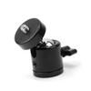 CIYODO Ultra Compact Mini Tripod Head for Camera 1/4' Screw 360 Pan Lightweight 2.5kg Load Black Plastic and Metal view 1