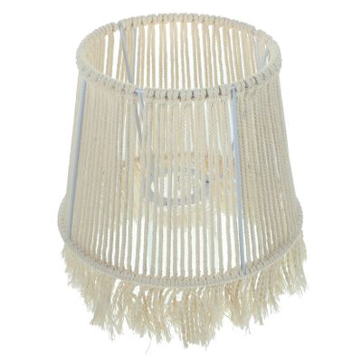 HOLIDYOYO Cotton Rope Lampshade Replacement Macrame Floor Lamp Shade Home Decor Table Light Cover